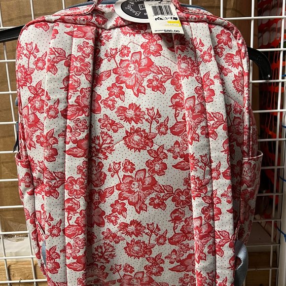 Vera Bradley 1982 Floral Print Rain Garden Zip Closure Backpack - Red main image 8